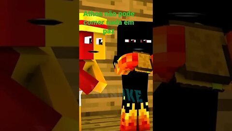 MINECRAFT: ATHOS NÃO FICA EM PAZ NEM COMENDO #shorts