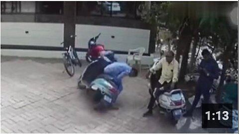 A man 'dies suddenly' and he face plants off his scooter
