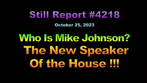 New Speaker, Mike Johnson’s Inspiring Acceptance Speech, 4219