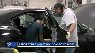 GM labor strike impacting local body shops