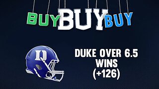 Back Duke To Go Over 6.5 Wins (+126) In The 2023 College Football Season