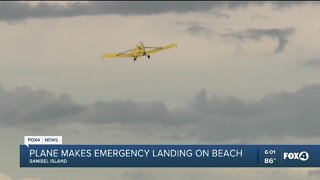 Plane makes emergency landing on Sanibel Beach