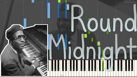 Thelonious Monk - 'Round Midnight 1969 (Solo Jazz Piano Synthesia) [The Essential Thelonious Monk]