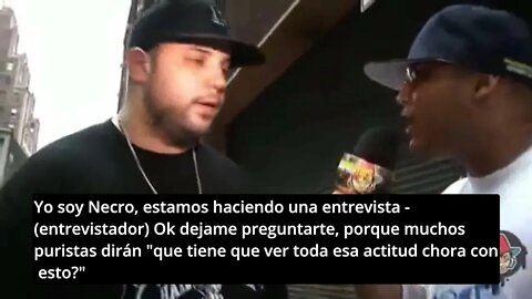 Necro casi se pone a pelear durante una entrevista #Necro