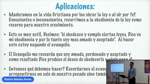 2023.07.02 - Escuela Dominical - Estudio de Galatas, Pte 6 - Pastor Aliesky Perez