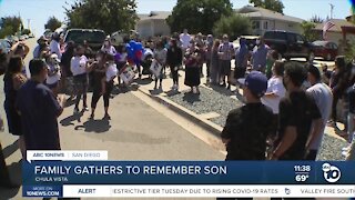 Family gathers to remember son