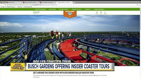 Busch Gardens offers behind-the-scenes roller coaster tours for thrill seekers