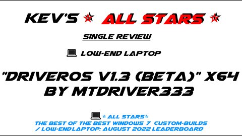 💻"DriverOS v1.3 (Beta)" x64 by 👷MTDriver333 feat. Maniek /⭐All Stars⭐Best of the Best Windows 7 CBs