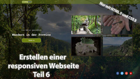 Erstellen einer responsiven Webseite - Thema Wandern - Teil 6