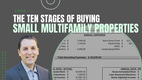 The Stages of Investing in Real Estate | Ten stages of investing in small multifamily real estate