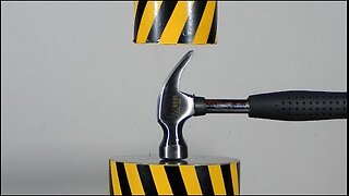 HYDRAULIC PRESS VS VERY STRONG HAMMER