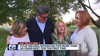 Four siblings separated for 50 years meet after reconnecting on Facebook