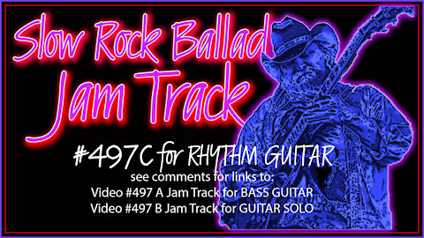 497 C ROCK BALLAD Jam Track for RHYTHM GUITAR