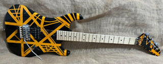 EVH Style Jacobs Guitar Black and Yellow. For Sale on eBay