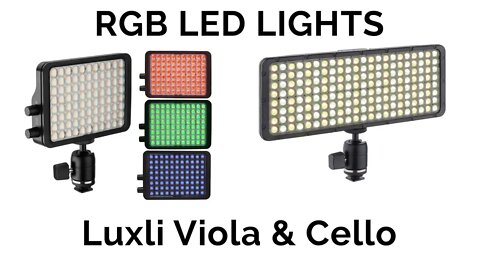 RGB LED Lights Review - Luxli Viola & Cello + Giveaway!