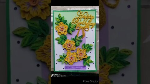 🌼 Beautiful 3D Paper Quilling Cards | ත්‍රිමාණ පේපර් කුවිලින් සුභ පැතුම් පත් 🌼@chcreation moratuwa