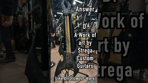 Answer this - Guitar Quiz Strega Guitars NAMM #shorts