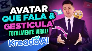 NOVA FORMA de criar seu AVATAR FALANTE QUE GESTICULA com AI para obter MILHÕES de visualizações!