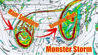 Monster Storm Bringing Major Snowstorm, Damaging Winds & Flooding - The WeatherMan Plus