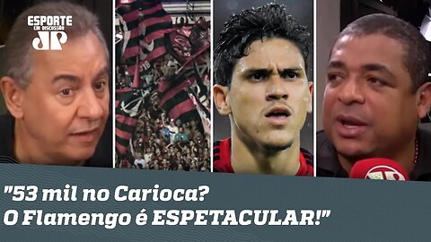 Flamengo põe 53 MIL em jogo do Carioca, e Vampeta ouve: "que coisa ESPETACULAR!"