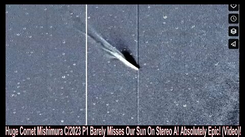 Huge Comet Mishimura C/2023 P1 Barely Misses Our Sun On Stereo A! Absolutely Epic! (Video)!