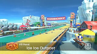 Mario Kart 8 Deluxe - 50cc (Hard CPU) - Ice Ice Outpost