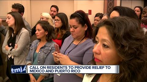 Milwaukee Hispanic community reaches out to help Puerto Rico, Mexico