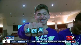 Ridgeview cross country team receives state championship rings