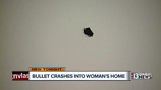 Henderson woman frightened after bullet flies through her window