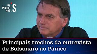 No Pânico, Bolsonaro contesta TSE e critica ação de Moraes contra empresários