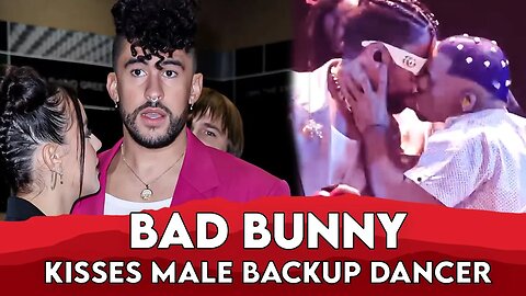Bad Bunny Kisses Male Backup Dancer During MTV VMAs 2022 Performance | Famous News