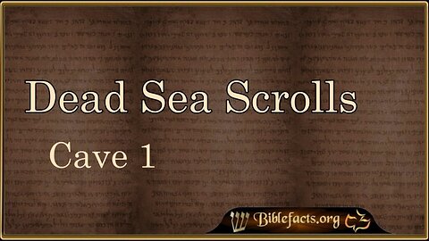 Dead Sea Scroll Cave 1