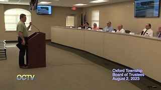 Oxford Township Budget Meeting: 8-2-23
