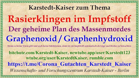 Rasierklingen im Impfstoff Graphenhydroxid / Graphenoxid - Karstedt-Kaiser
