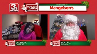 Virtual Santa visit with Ja'Lencia