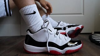 Concord Bred Air Jordan 11 Low Review w/On feet
