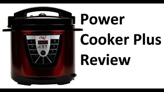 power cooker plus pressure cooker review and cooking some rice to test
