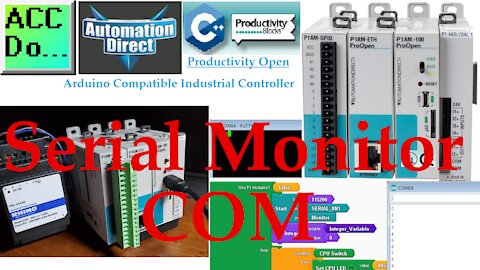 Productivity Open P1AM Industrial Arduino Serial Monitor COM