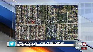 Motorcylcist dies after crashing into rear of school bus in Bonita Springs