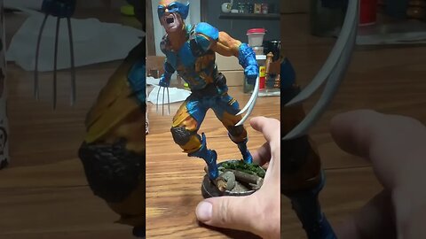 Wolverine statue painted :) #shorts #wolverine #xmen #marvel #armypainter #speedpaint