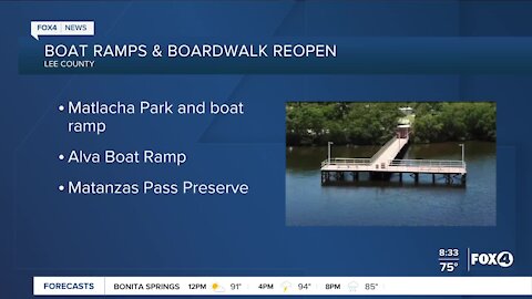 Boats and boardwalks reopen