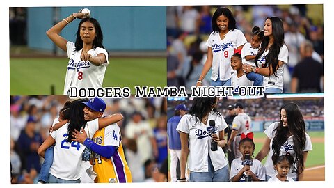 Kobe Bryant's daughter Natalia throws ceremonial first pitch as LA Dodgers