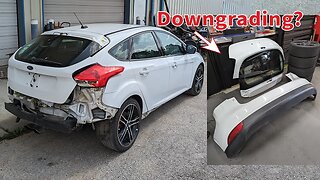 Rebuilding our SMASHED Focus ST with Base Model Parts: Dolly Part 2