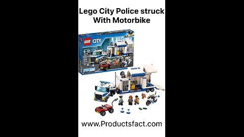 Lego City Police Struck with Motorbike