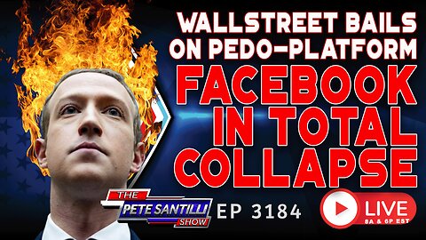 FACEBOOK PLUMMETS AS WALL STREET REALIZES ONLY A FEW IDIOTS REMAIN ON THE PLATFORM |EP 3184-6PM