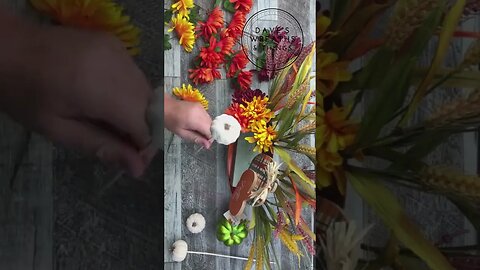 Dollar Tree Fall Centerpiece - Shorts - Easy DIY - Autumn Decor