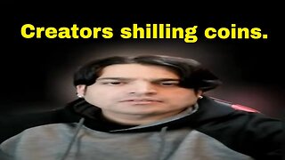 Creators shilling crypto coins #shorts #crypto #cryptocurrency #cryptocurrencies