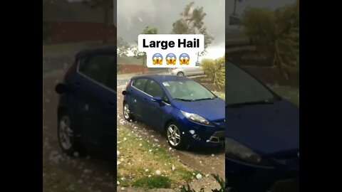 LARGE HAIL STORM 😱