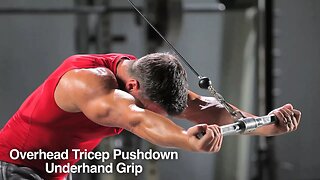 Overhead Tricep Pushdown Underhand Grip