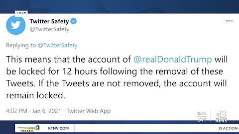 Trump's Twitter account locked